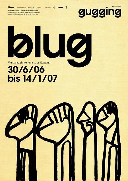 Plakat der Ausstellung blug © museum gugging