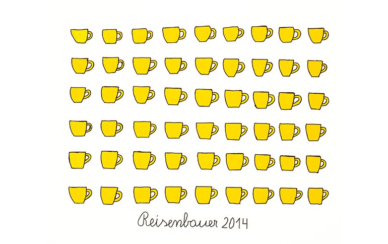 © Heinrich Reisenbauer, Cups, 2014 © Private Foundation - Artists from Gugging